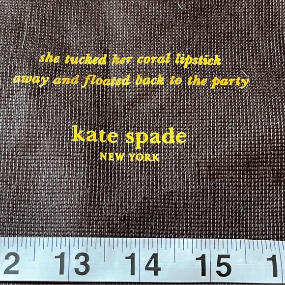 Kate Spade Brown Dust Cover Bag Brown Large 27"x19" Drawstring - Picture 2 of 4